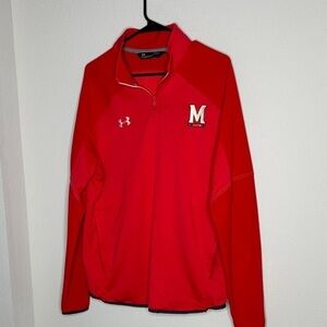 Under Armour Maryland Red and Gray Pullover